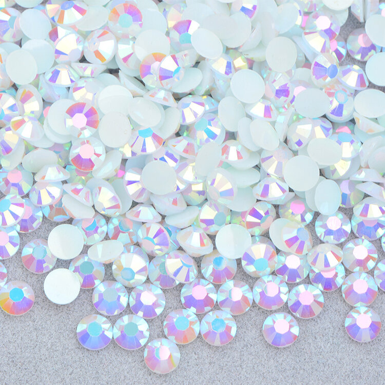 Mega Beauty Shop® Nailart Glas Steentjes 1,5 mm  Jelly white