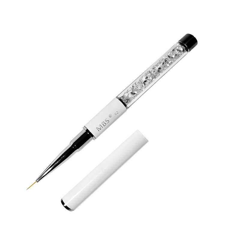 Mega Beauty Shop® Nailart Penseel met steentjes (lang)