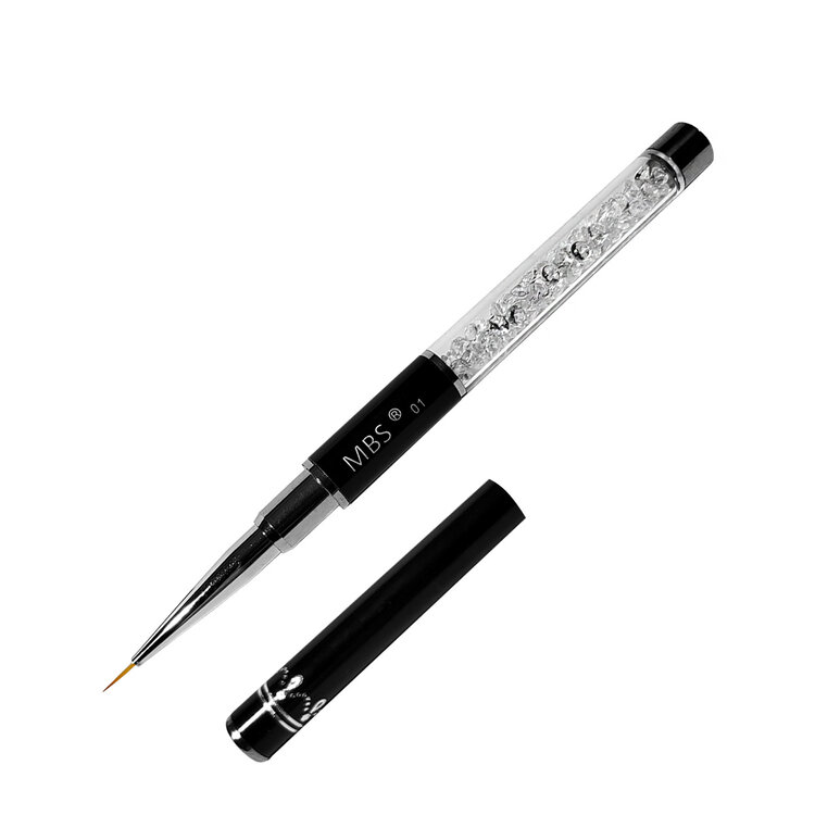 Mega Beauty Shop® Nailart Penseel met steentjes (kort)