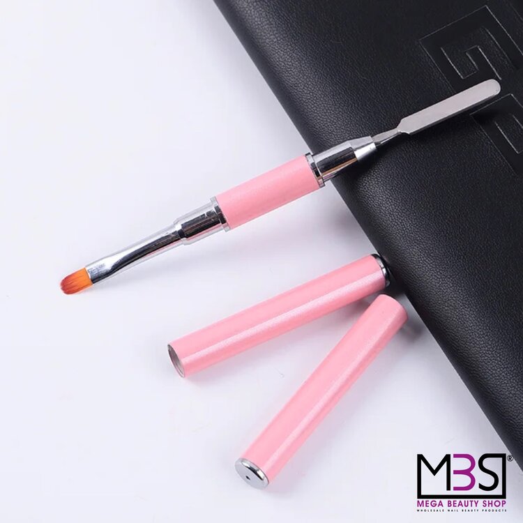 Mega Beauty Shop® Poly gel tool 2in1  roze