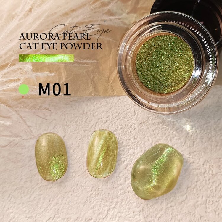 Mega Beauty Shop® Aurora pearl/cateye poeder (01)