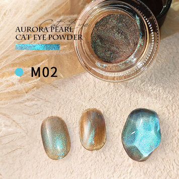 Mega Beauty Shop® Aurora pearl/cateye poeder (02)