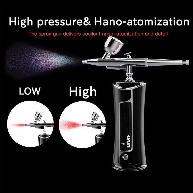 Mega Beauty Shop® Airbrush nail  machine Zwart