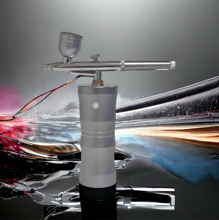 Mega Beauty Shop® Airbrush nail  machine Grijs