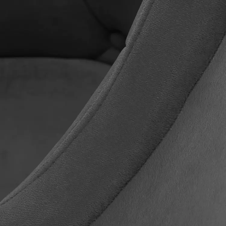 Mega Beauty Shop® Draaistoel LUX Grijs  fluweel