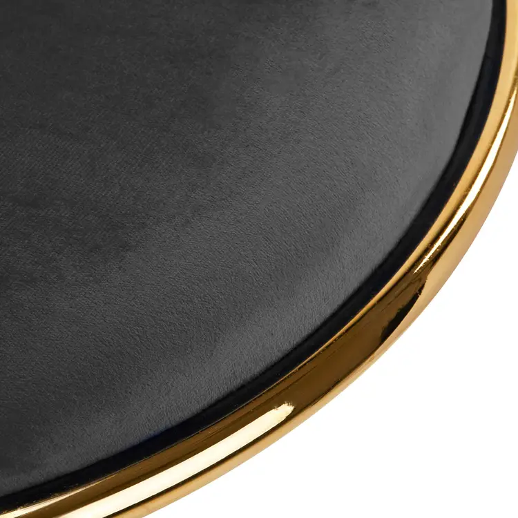 Mega Beauty Shop® Bureaustoel LUX Grijs Fluweel