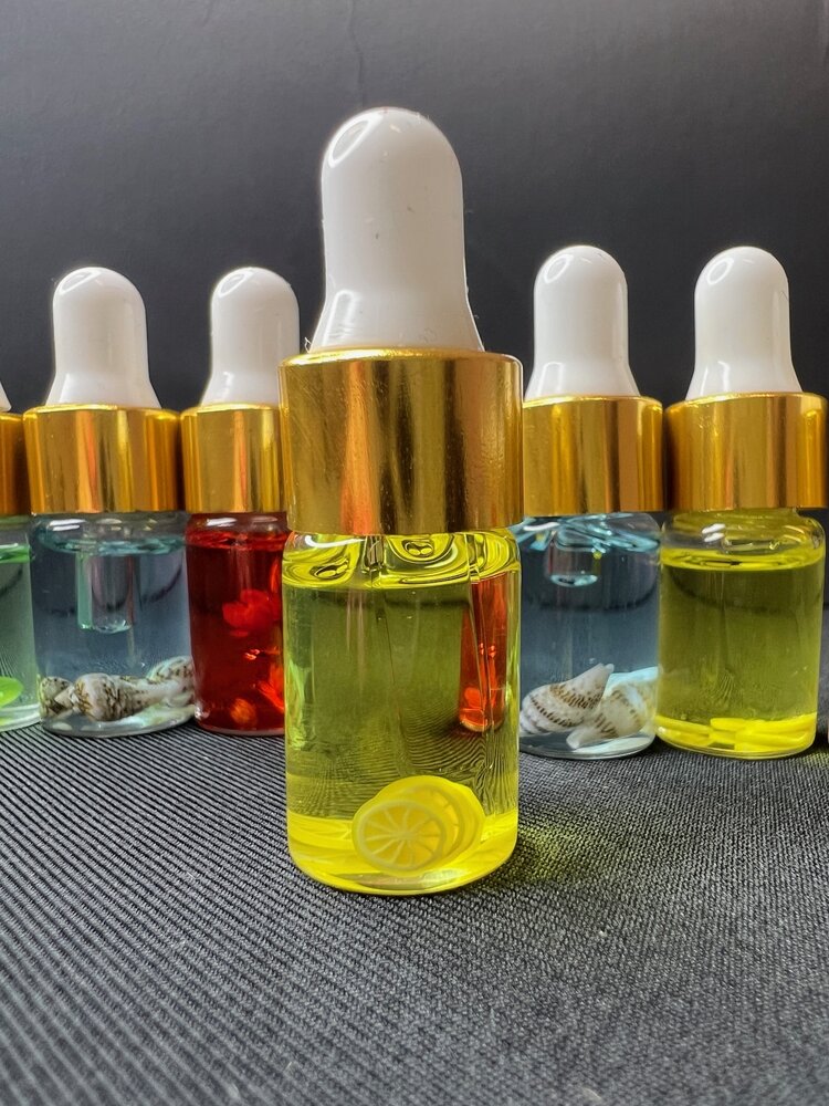 Mega Beauty Shop® Nagelriemolie met pipet 3ml. set 7stuks