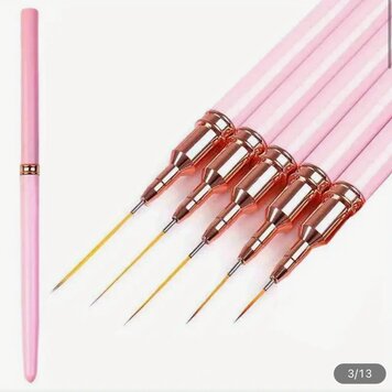 Mega Beauty Shop® Biab nailart penseel set - roze