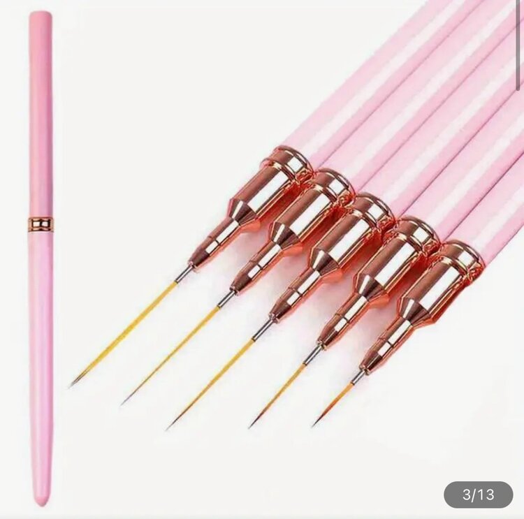 Mega Beauty Shop® Biab nailart penseel set - roze