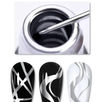 Mega Beauty Shop® Painting liner gel zilver (01)