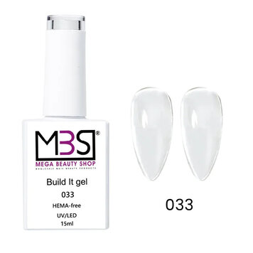 Mega Beauty Shop® Biab gel/Build It gel HEMA & TPO free 15ml. (033) Mega Beauty Shop® Biab gel/Build It gel HEMA & TPO free 15ml. (033)
