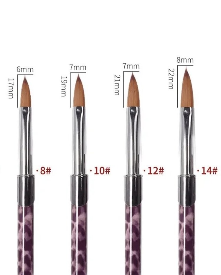 Mega Beauty Shop® Kolinsky acryl penseel #8