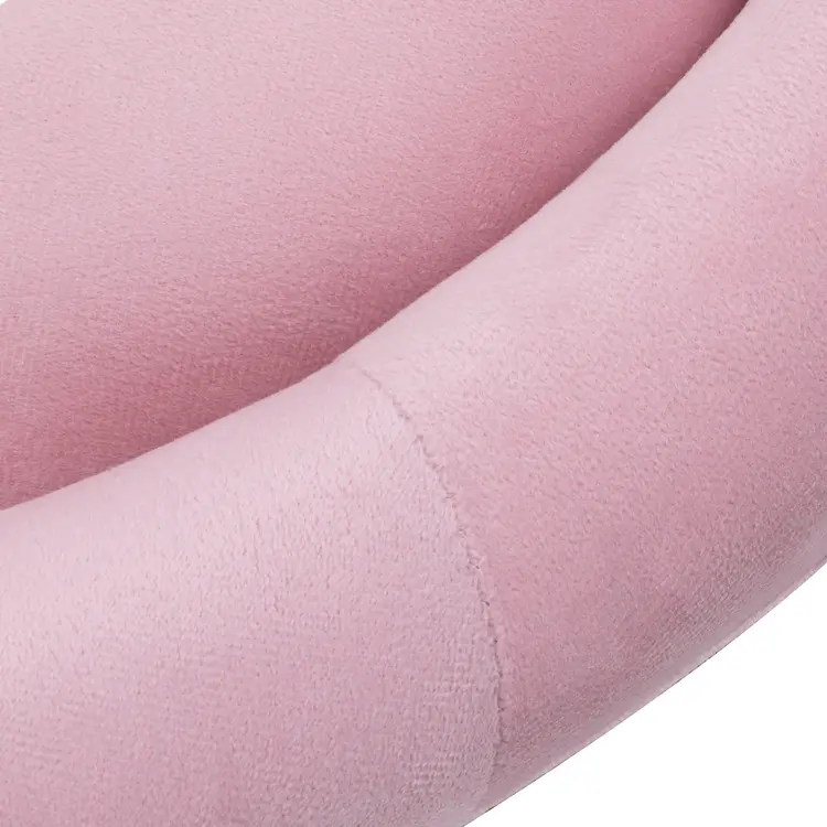 Mega Beauty Shop® Draaistoel LUX roze fluweel