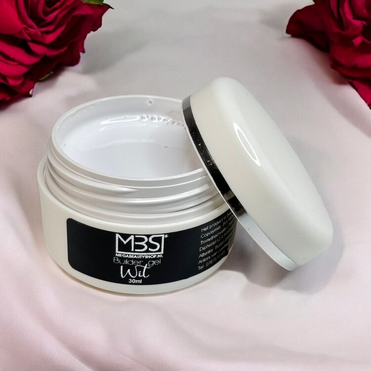 Mega Beauty Shop® Builder gel wit 30ml. TPO free