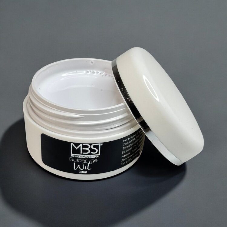 Mega Beauty Shop® Builder gel wit 30ml. TPO free