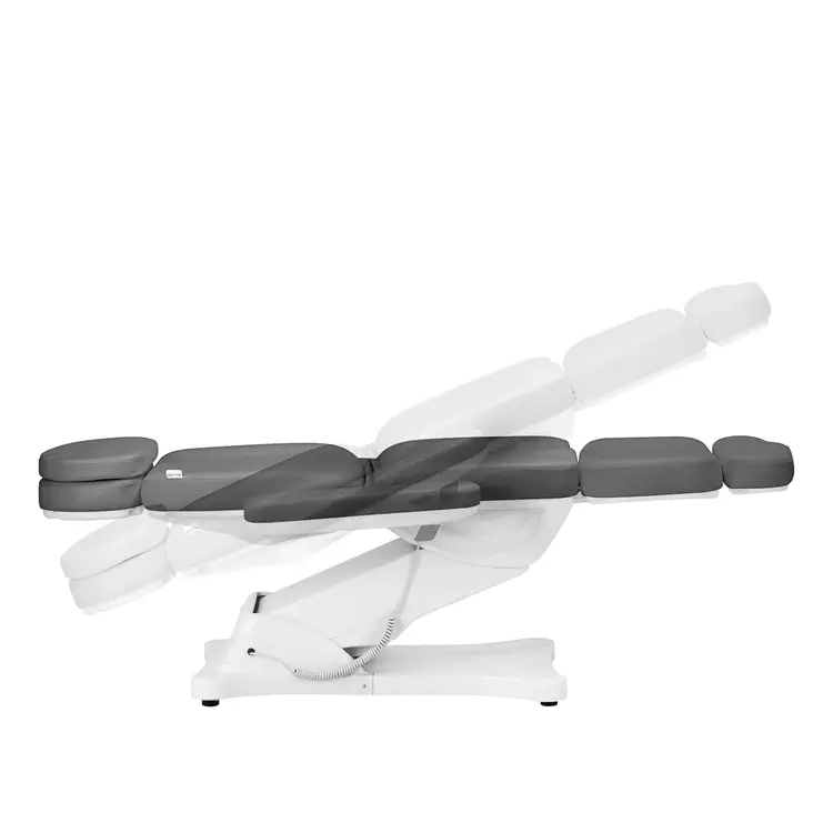 Mega Beauty Shop® Elektrische behandelstoel Grijs (4 motoren)  kantelbaar