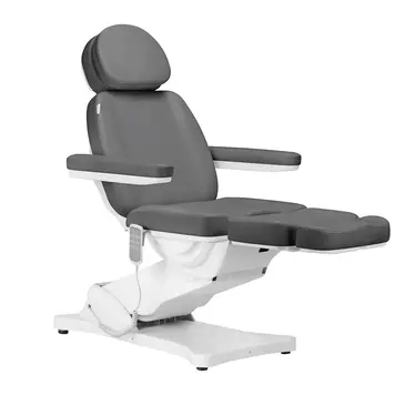 Mega Beauty Shop® Elektrische behandelstoel Grijs (4 motoren)  kantelbaar