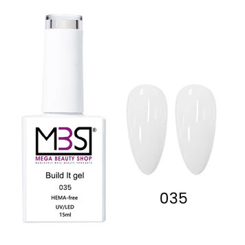 Mega Beauty Shop® Biab gel/Build It gel HEMA-Free  15ml. (035)   Milky