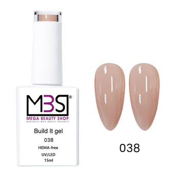 Mega Beauty Shop® Biab gel/Build It gel HEMA & TPO free 15ml. (038)