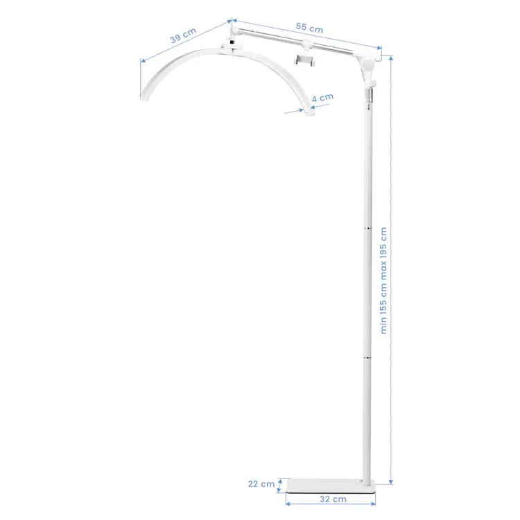 Mega Beauty Shop® Half Moon Light LED Moonlight Wit met statief