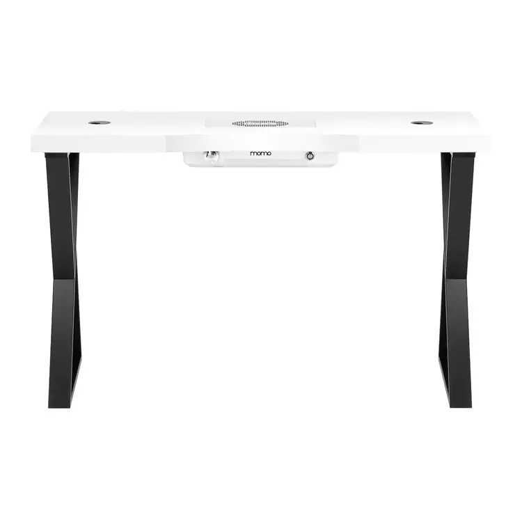 Mega Beauty Shop® Manicuretafel  wit/zwart met afzuiging