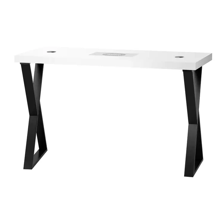 Mega Beauty Shop® Manicuretafel  wit/zwart met afzuiging