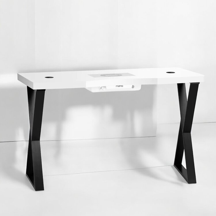 Mega Beauty Shop® Manicuretafel  wit/zwart met afzuiging