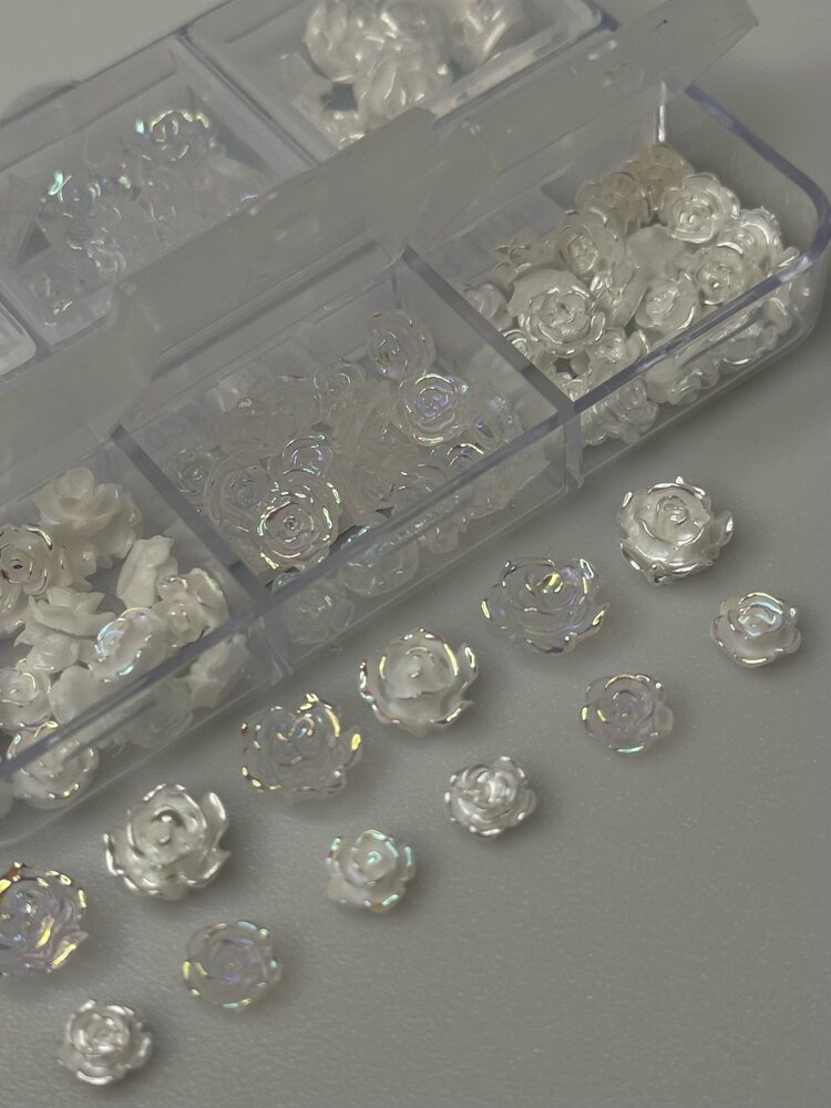 Mega Beauty Shop® Acryl Bloemen 3D wit