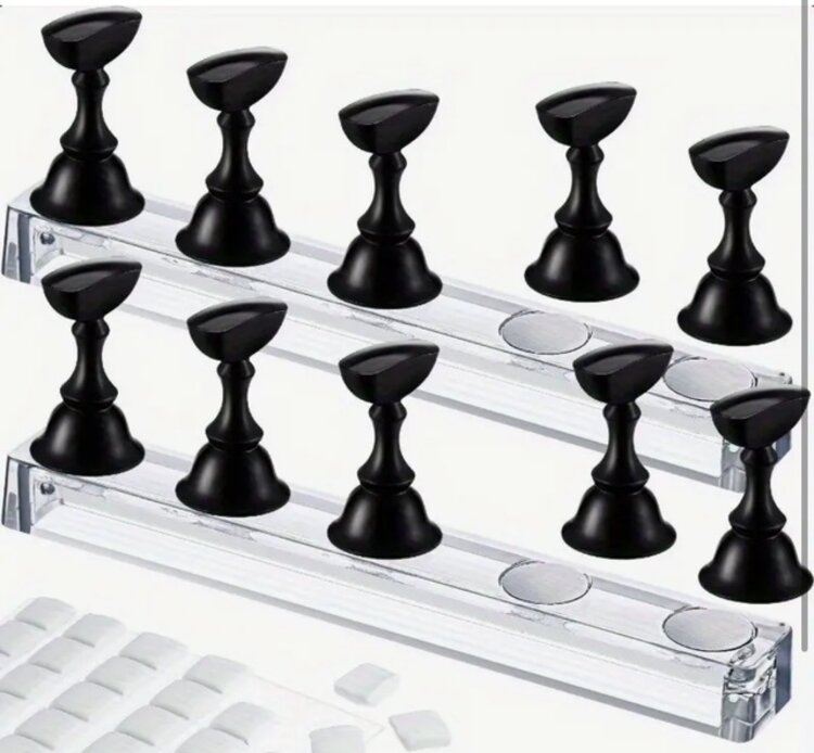 Mega Beauty Shop® Tiphouder/Presentatiehouder zwart