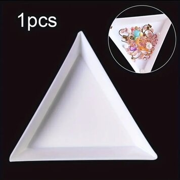 Mega Beauty Shop® Rhinestone bakje wit