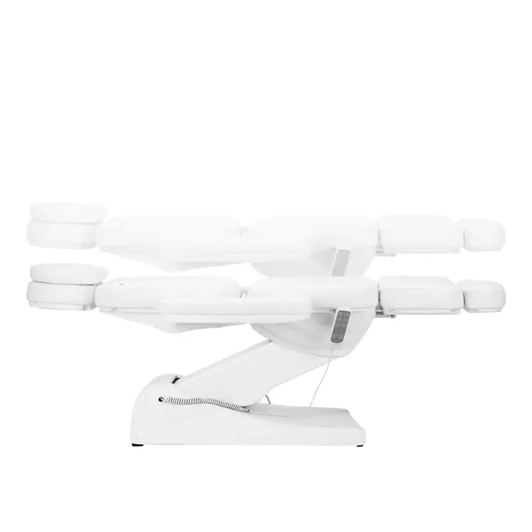 Mega Beauty Shop® Elektrische behandelstoel Wit/ Licht roze (3 motoren)