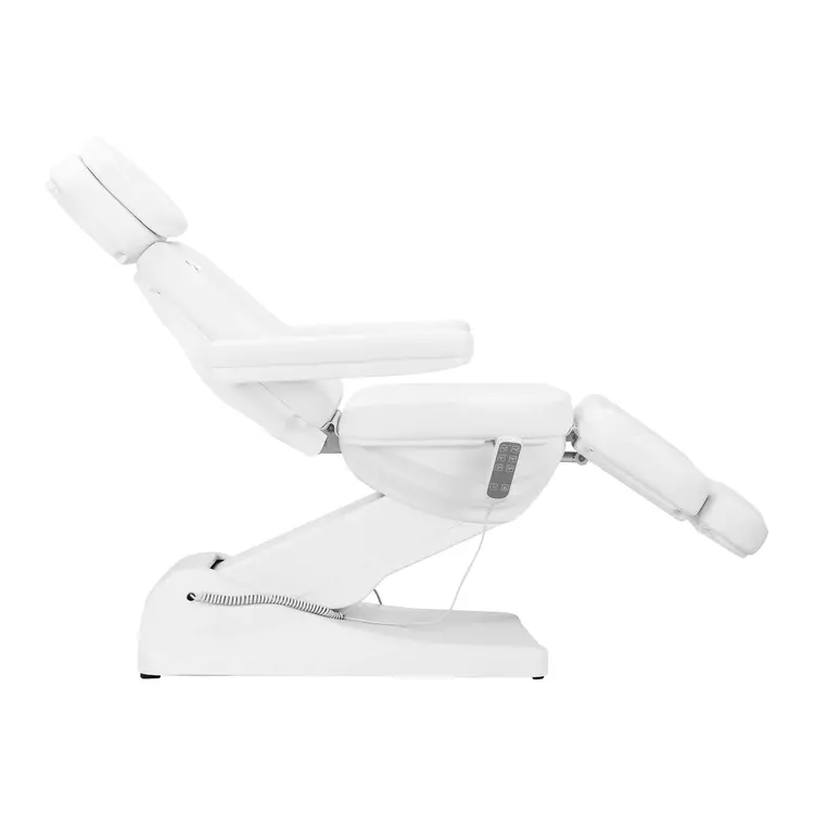 Mega Beauty Shop® Elektrische behandelstoel Wit/ Licht roze (3 motoren)