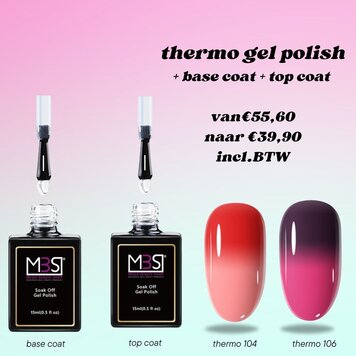 Mega Beauty Shop® Thermo gel polish set 4-delig TPO free
