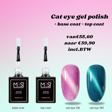 Mega Beauty Shop® Cateye Gel polish set 4- delig