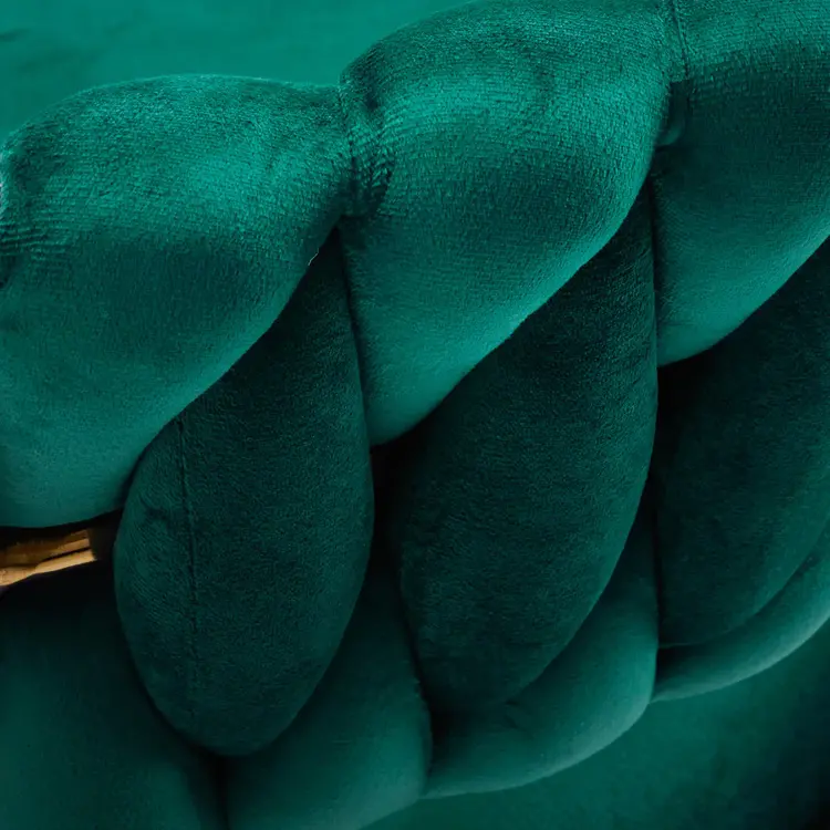 Mega Beauty Shop® Draaistoel LUX groen fluweel