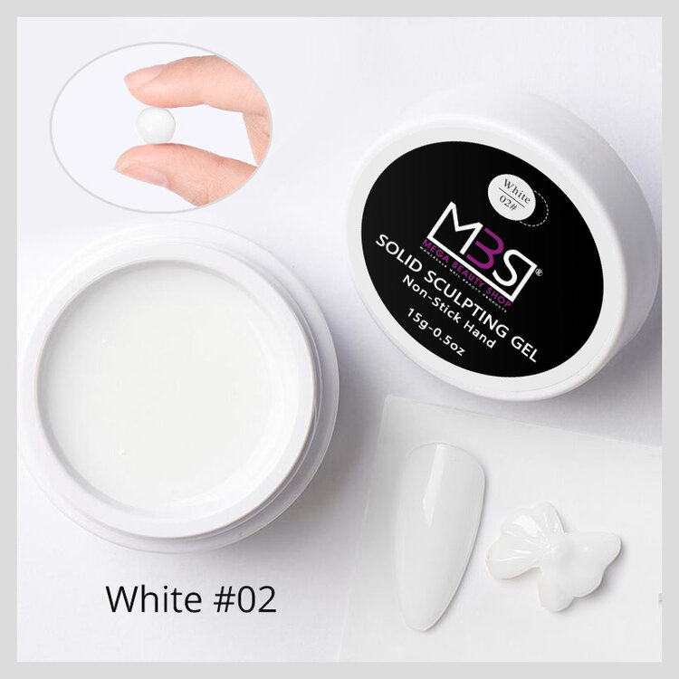 Mega Beauty Shop® Sculpting  3d gel wit/milky 15gram TPO free