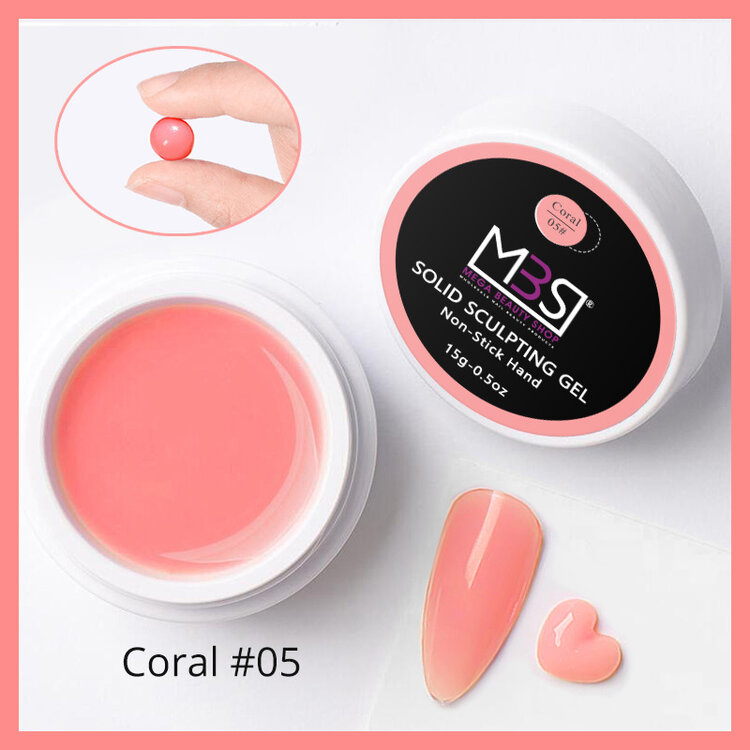 Mega Beauty Shop® Sculpting  3d gel coral 15gram TPO free