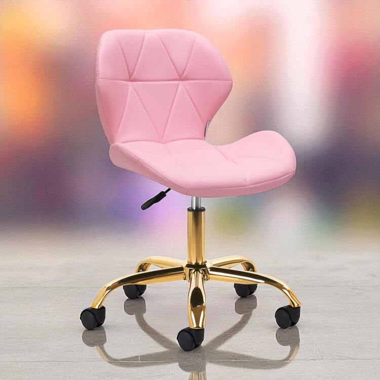 Mega Beauty Shop® Werkstoel Roze -goud