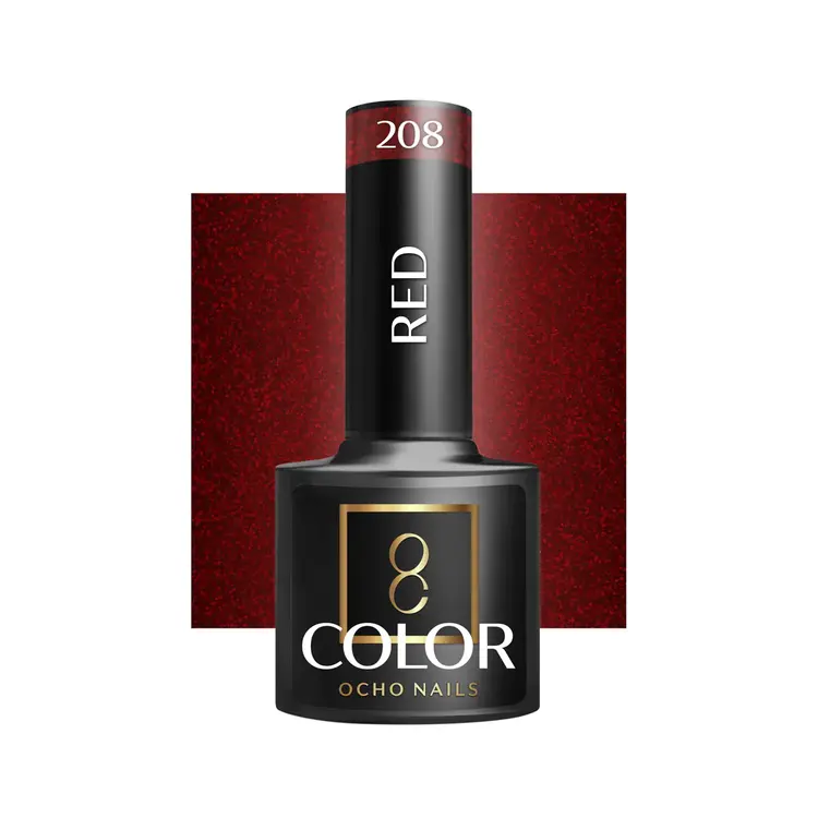 Mega Beauty Shop® Gel polish 5ml. Red 208 TPO -free