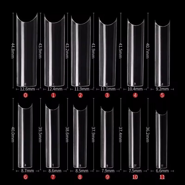 Mega Beauty Shop® Nail tips 240 stuks extra lange