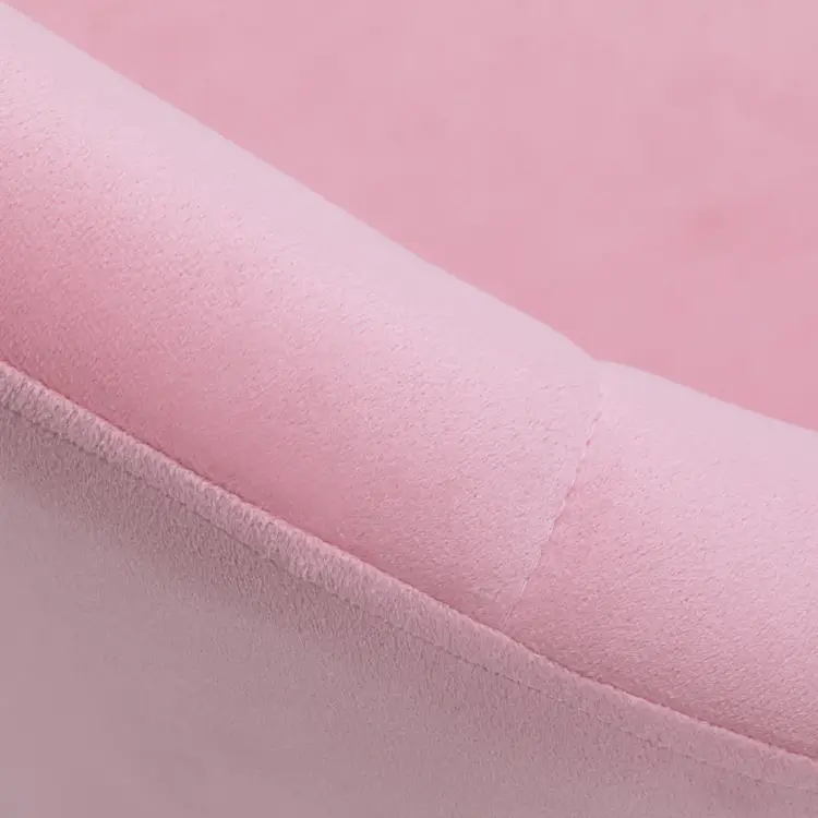 Mega Beauty Shop® Draaistoel LUX roze fluweel