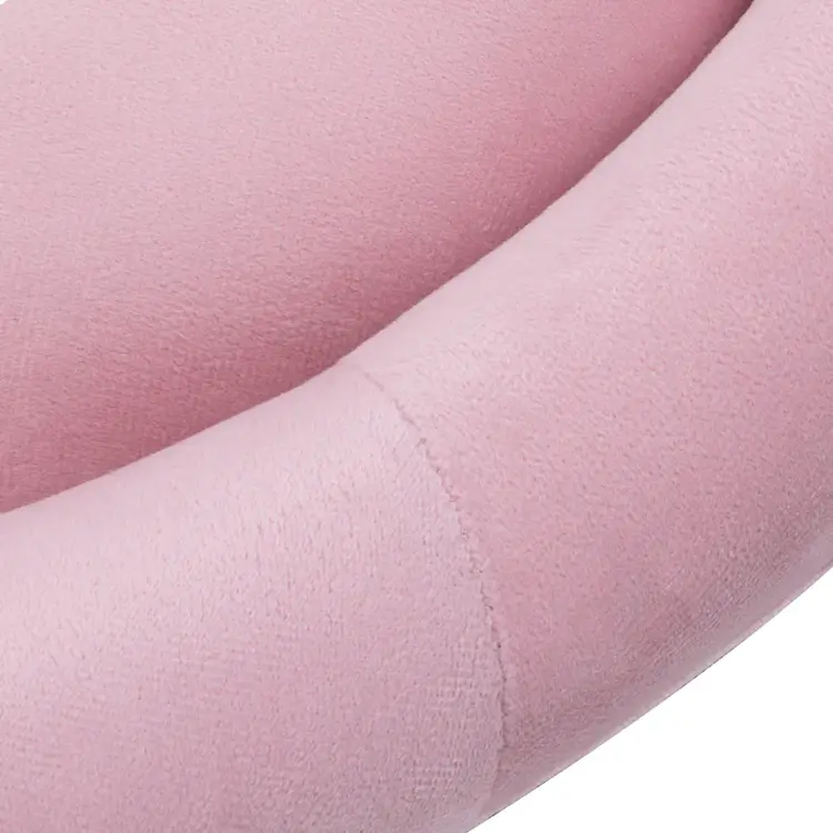 Mega Beauty Shop® Draaistoel LUX roze fluweel