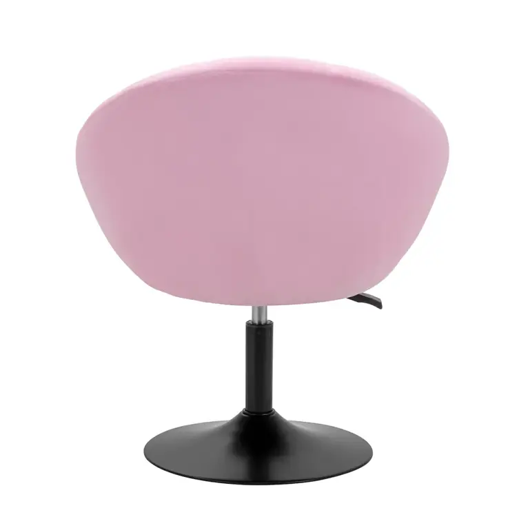 Mega Beauty Shop® Draaistoel LUX roze fluweel