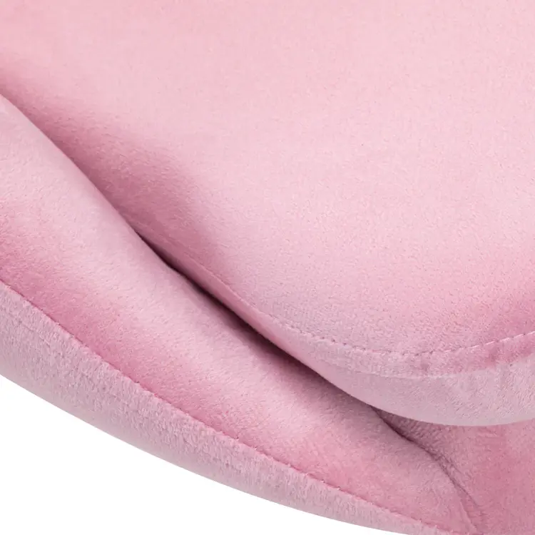 Mega Beauty Shop® Draaistoel LUX roze fluweel