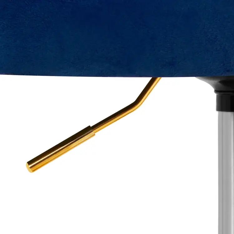 Mega Beauty Shop® Draaistoel LUX marineblauw fluweel