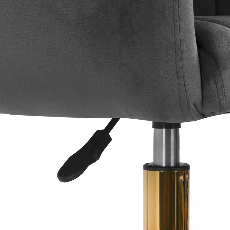 Mega Beauty Shop® Draaistoel LUX grijs fluweel