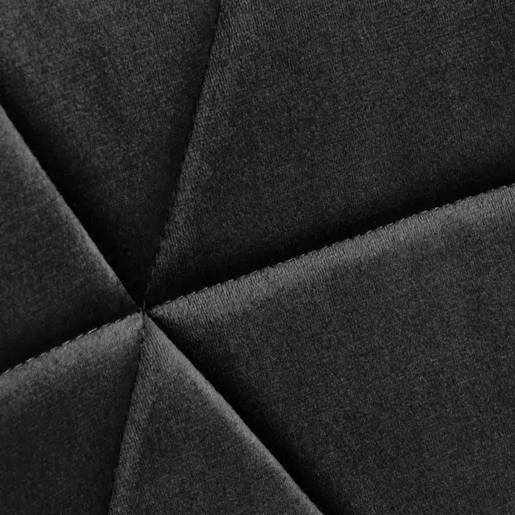 Mega Beauty Shop® Stoel LUX Zwart Fluweel