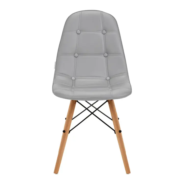 Mega Beauty Shop® Stoel LUX Grijs Eco-leer