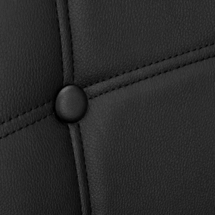 Mega Beauty Shop® Stoel LUX Zwart Eco-leer