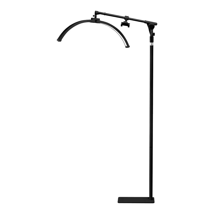 Mega Beauty Shop® Half Moon Light LED Moonlight Zwart met statief